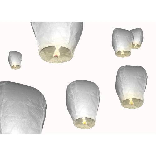 White Sky Lanterns - create great ambiance and add that extra touch to your wedding / function
