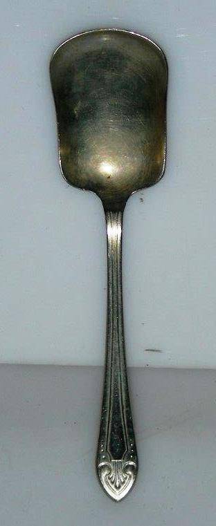 Vintage silver plated sugar spoon - Sipelia, rustless nickel silver, Sheffield England
