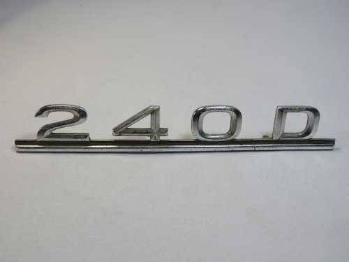 Vintage Mercedes 240D car badge
