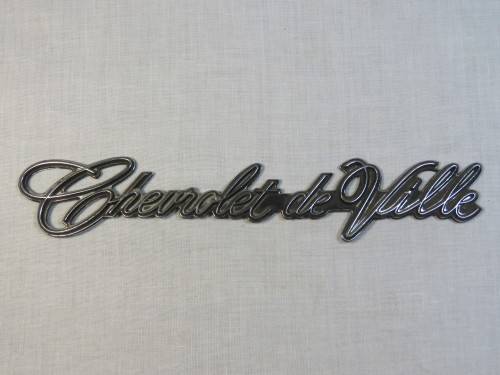 Vintage Chevrolet de Ville car badge - No pins
