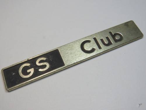 Citroen GS club metal car badge