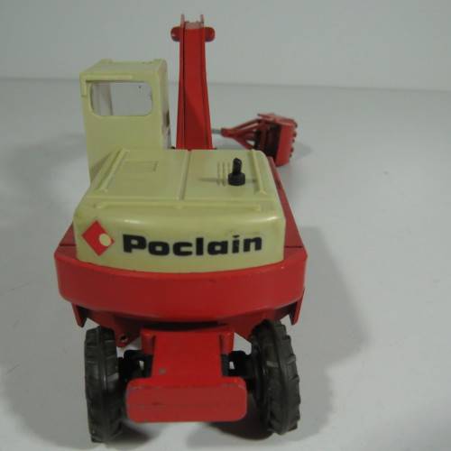 Gescha Poclain 90 excavator with clam die-cast construction model - Scale 1/50