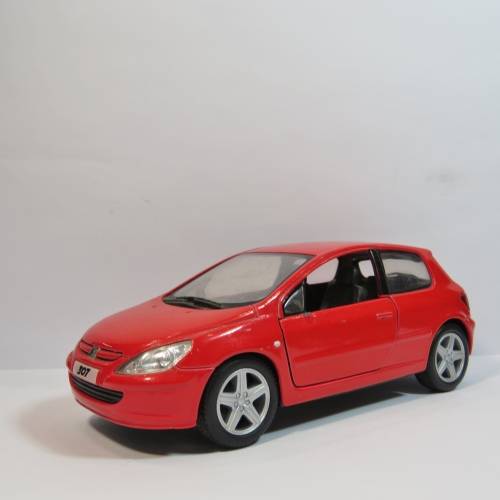 Kinsmart 2001 Peugeot 307 XSI model car - Pull back action - Scale 1/32