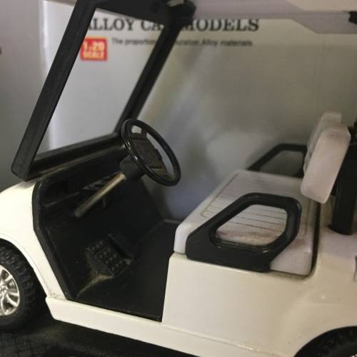 Golf Cart model car in box - pull back action - scale 1/20