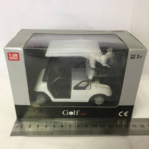 Golf Cart model car in box - pull back action - scale 1/20