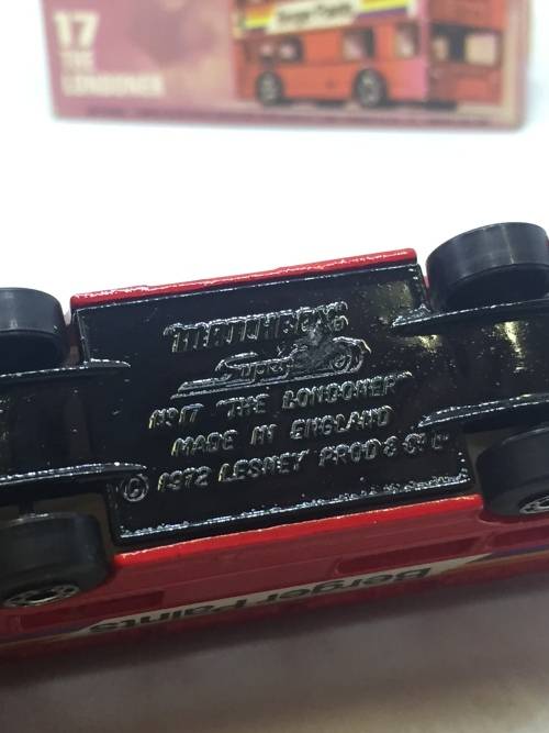 1972 Matchbox 75 series #17-B The Londoner bus Berger Paints - mint boxed