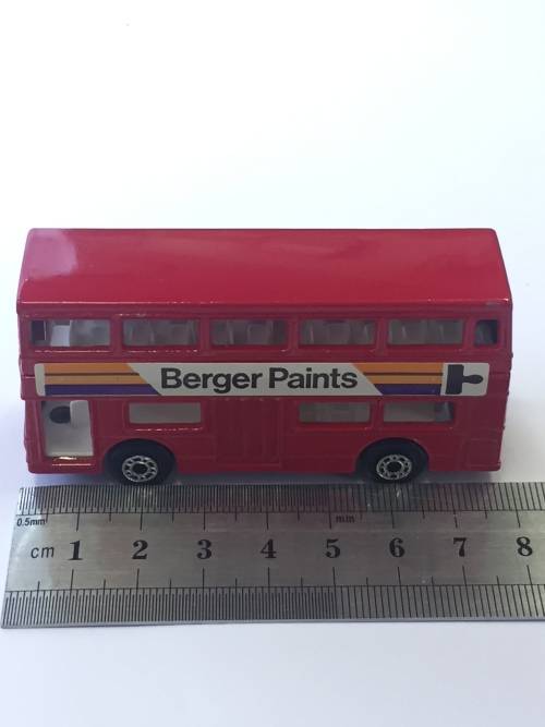 1972 Matchbox 75 series #17-B The Londoner bus Berger Paints - mint boxed
