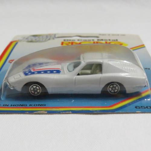 Vintage Road Tough die cast metal racing toy car in pack