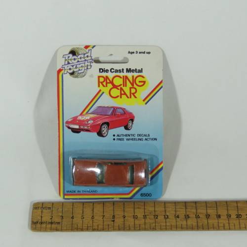 Vintage Road Tough die cast metal Racing toy car in pack