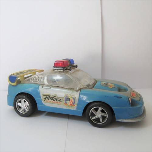 Lot of 3 police friction cars about 1:32 scale 2 x Bmw - Plastic