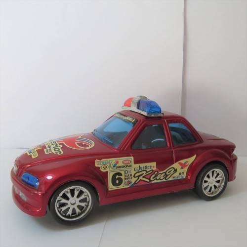 Lot of 3 police friction cars about 1:32 scale 2 x Bmw - Plastic