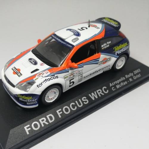 Ford Focus WRC die-cast rally model car - 2002 Acropolis Rally - #5 C. McRae / N. Grist