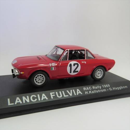 Lancia Fulvia die-cast rally model car - RAC Rally 1969 - Scale 1/43
