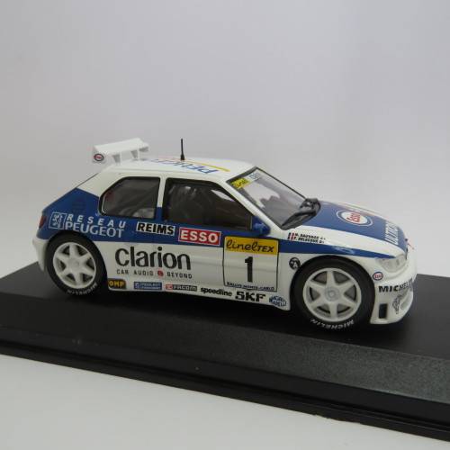 Peugeot 306 Maxi die-cast rally model car - 1996 Rallye de Monte Carlo - Scale 1/43