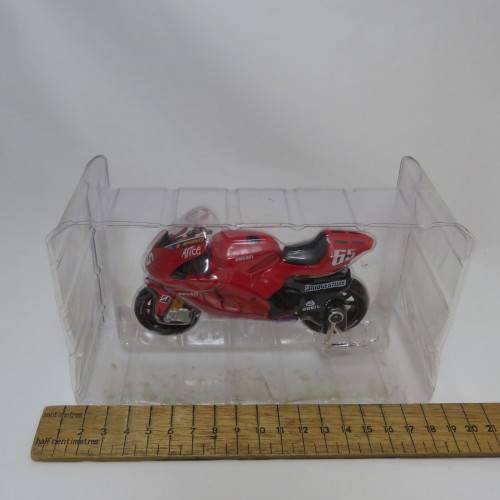 Maisto Ducati Desmosedici die-cast motorcycle - #65 Loris Capirossi - Scale 1/18 in box