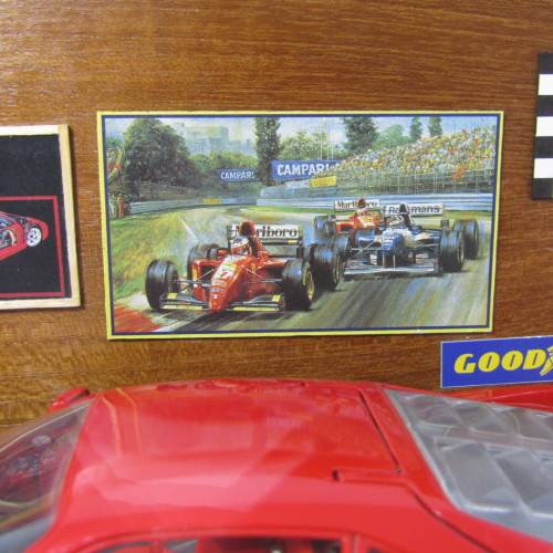 Polistil Tonka Ferrari F40 model car diorama garage - scale 1/18