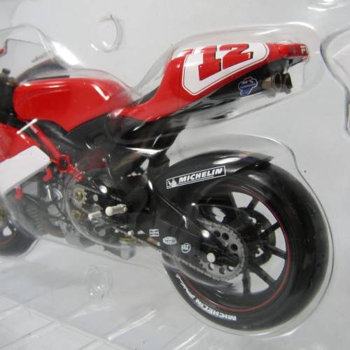 MiniChamps Ducati Desmosedici MotoGP 2003 model motorcycle - #12 Troy Bayliss - scale 1/12 in box