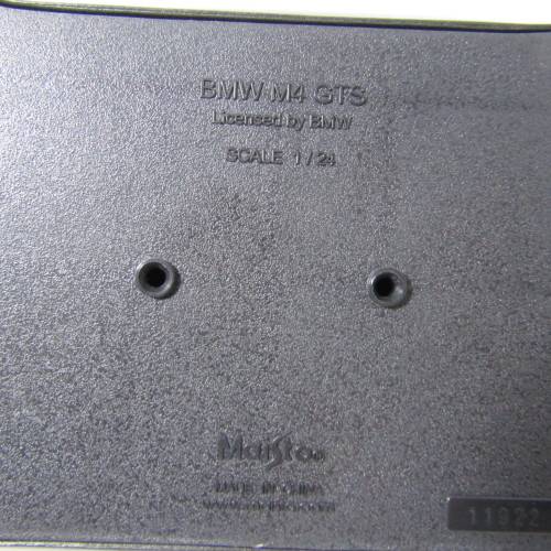 Maisto BMW M4 GTS model car - scale 1/24