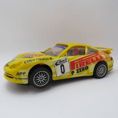 Ninco Porsche 911 slot car with NC-1 motor - Some damage and light missing