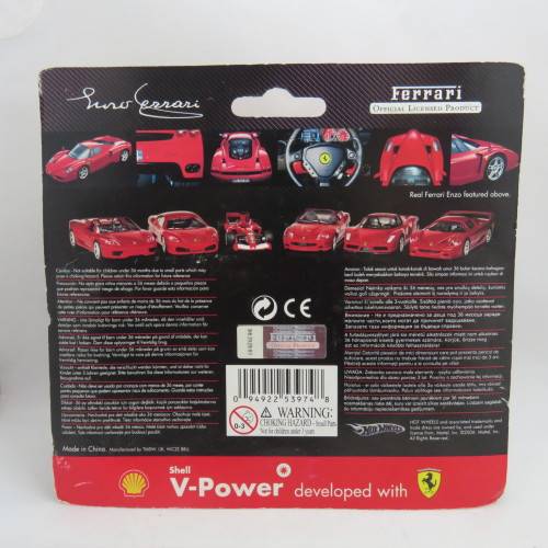Shell V-Power Ferrari Enzo - Pull back action - Still sealed - Hot Wheels