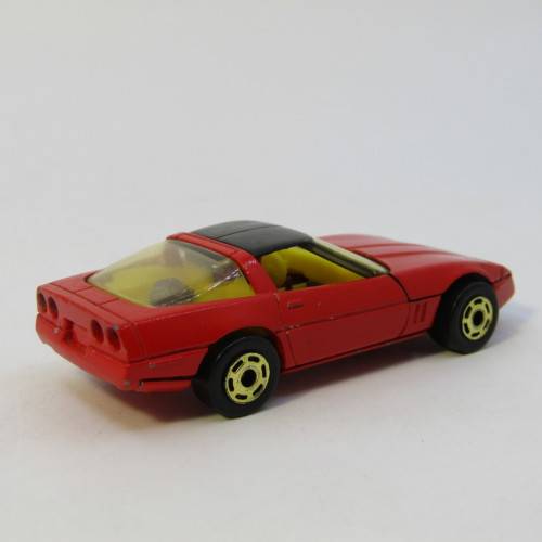 1983 Hot Wheels 80`s Corvette toy car with Gold Hot Ones Wheels - Hong Kong