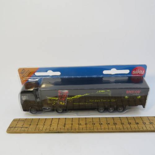Siku #1627 MAN Race Cat energy drink truck and trailer - Scale 1/87