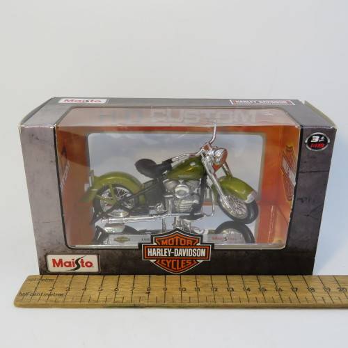 Maisto 1953 Harley Davidson 74 FL Hydra Glide model motorcycle in box - Scale 1/18