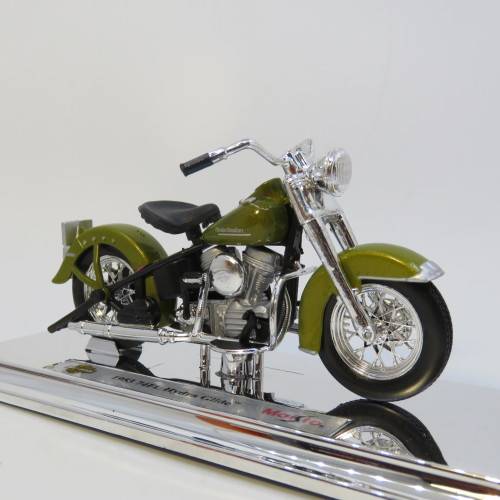 Maisto 1953 Harley Davidson 74 FL Hydra Glide model motorcycle in box - Scale 1/18