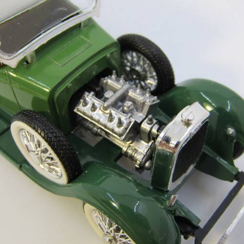Rio 1928 Lincoln Sport Phaeton model car in case - damaged - missing hood - scale 1/43