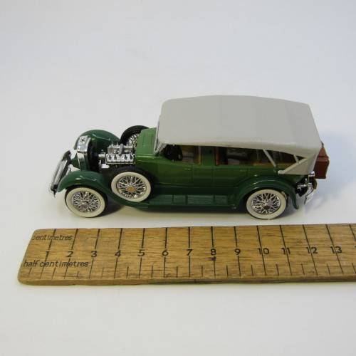Rio 1928 Lincoln Sport Phaeton model car in case - damaged - missing hood - scale 1/43