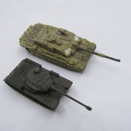 Lot of small combat tanks