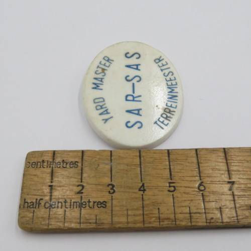 SAR-SAS Railway Yard Master breast badge