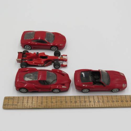 Lot of 4 Shell V Power Ferrari toy cars