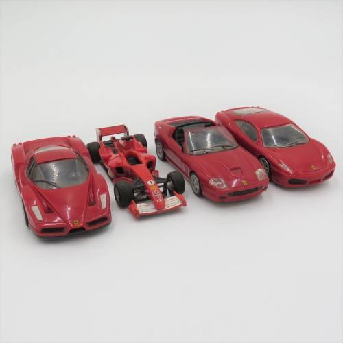 Lot of 4 Shell V Power Ferrari toy cars