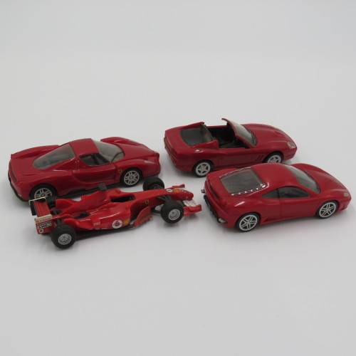 Lot of 4 Shell V Power Ferrari toy cars