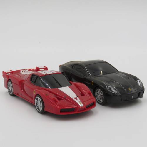 Pair of Shell V-Power `Vrooomn` Ferrari toy cars