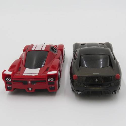 Pair of Shell V-Power `Vrooomn` Ferrari toy cars