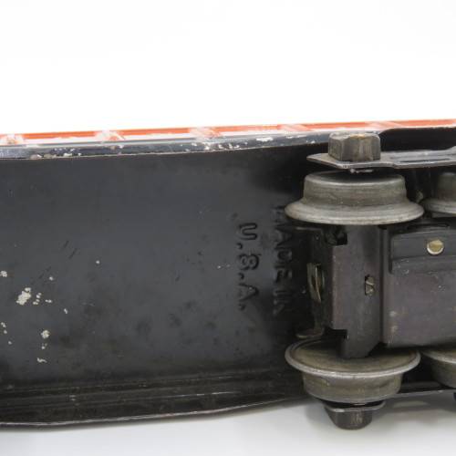Vintage Lionel #2652 Orange Gondola car - O-gauge