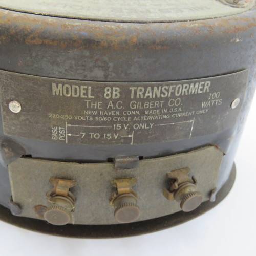 Vintage railway American flyer lines 8B Transformer 100 watts - well used - not tested