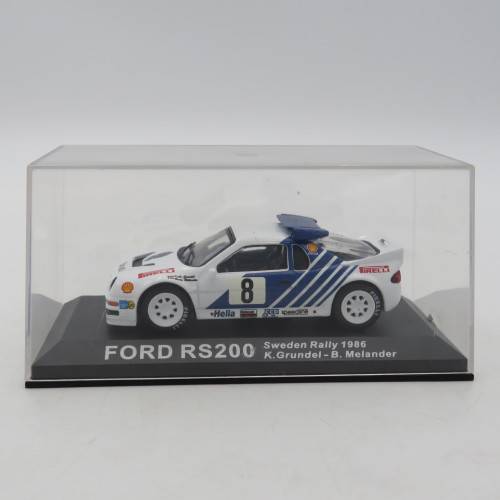 Ford RS200 die-cast rally model car - 1986 Sweden rally - Scale 1/43