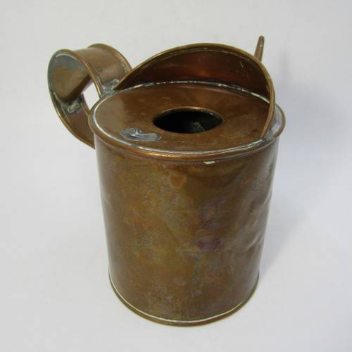Vintage CPRS T.E. Bladon and Son 1937 copper small oil can - Canadian Pacific Railways