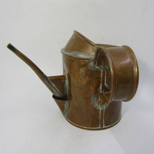 Vintage CPRS T.E. Bladon and Son 1937 copper small oil can - Canadian Pacific Railways