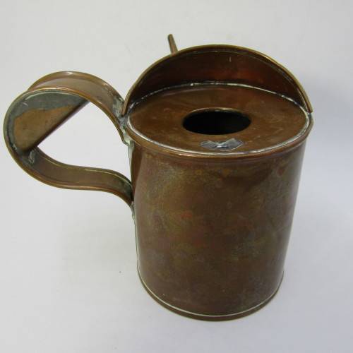 Vintage CPRS T.E. Bladon and Son 1937 copper small oil can - Canadian Pacific Railways