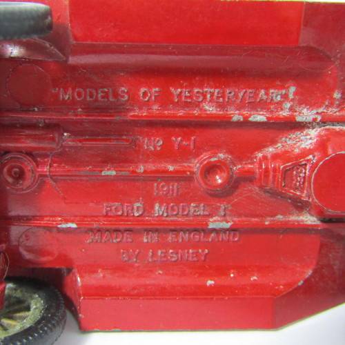 Models of Yesteryear #Y-1 1911 Ford Model T model car