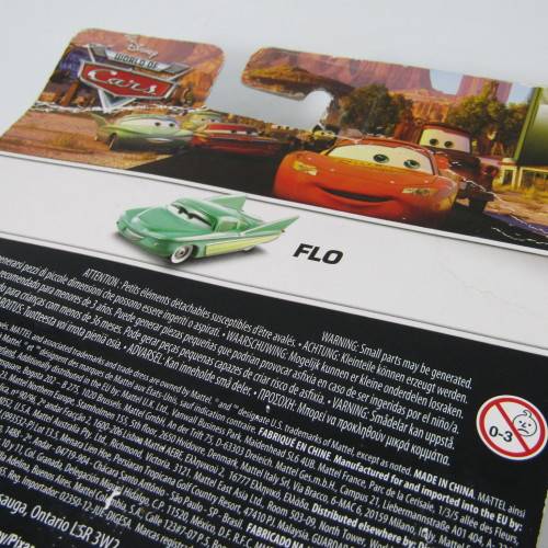 Disney World of Cars FLO character toy car in packaging