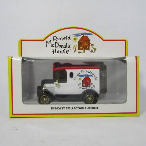 Lledo 1920 Ford Model T van - Ronald McDonald House advertising model car in box