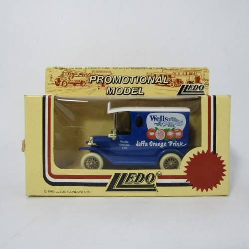 Lledo 1920 Ford Model T van - Wells drinks Ltd. promotional model car in box