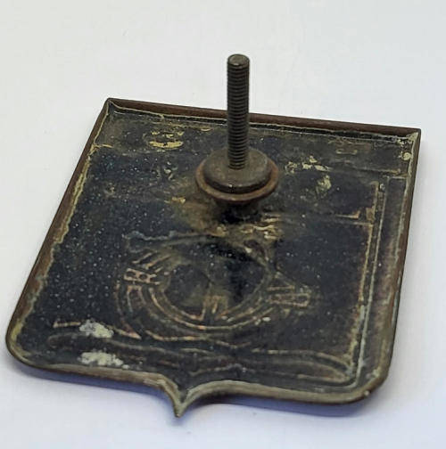 Vintage Paris enameled car grille badge