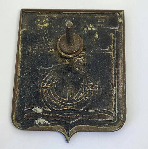 Vintage Paris enameled car grille badge