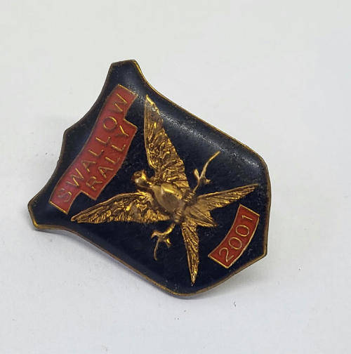 2001 Swallow rally motorcycle badge